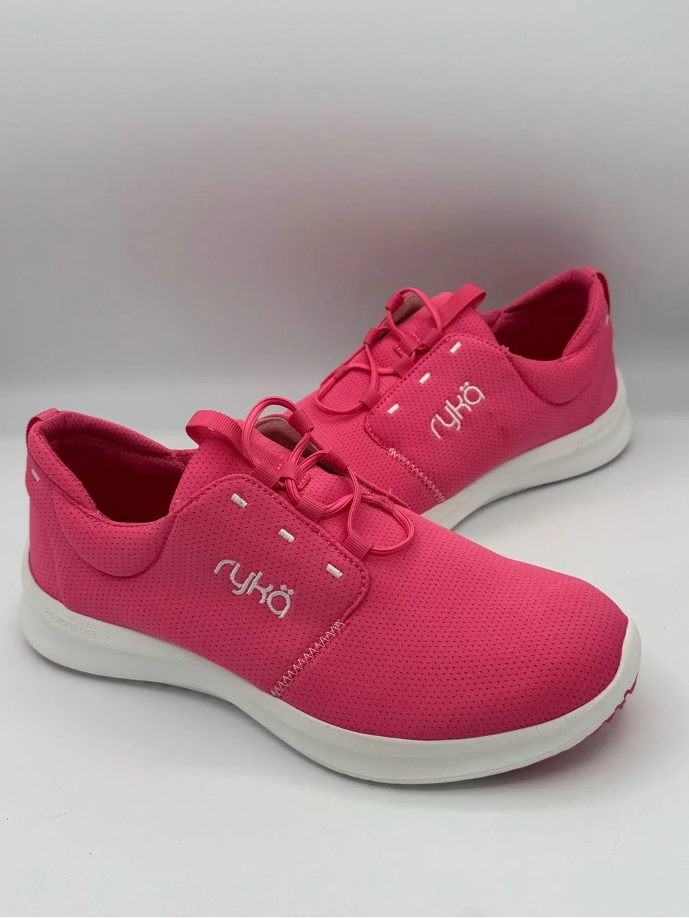 Ryka Renew Recovery Women's Watermelon Pink Washable Athletic Slip-On Sneakers